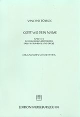 Vincent Lübeck Notenblätter Gott wie dein Name Kantate für