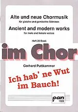 Gerhard Puttkammer Notenblätter Ich hab ne Wut im Bauch 6 Lieder für