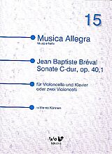 Jean Baptiste Bréval Notenblätter Sonate C-Dur op.40,1