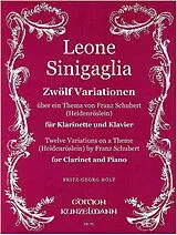 Leone Sinigaglia Notenblätter Zwölf Variationen über ein Thema von Franz Schubert
