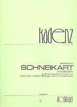Heinrich Schneikart Notenblätter Kadenzen zu Kontrabasskonzerten von