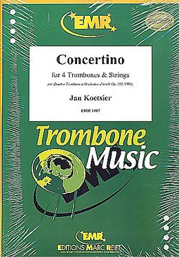 Jan Koetsier Notenblätter Concertino op.115 per 4 tromboni ed