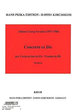 Johann Baptist Georg Neruda Notenblätter Konzert Es-Dur