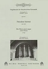 Théodore-César Salomé Notenblätter 10 pièces pour orgue vol.2