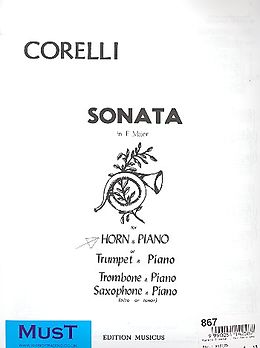 Arcangelo Corelli Notenblätter Sonata f major for horn and piano