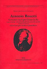 Antonio (Franz Anton Rössler) Rosetti Notenblätter Konzert F-Dur Nr.4