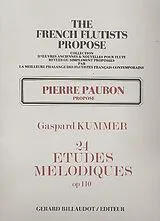 Kaspar Kummer Notenblätter 24 ETUDES MELODIQUES OP.110 POUR