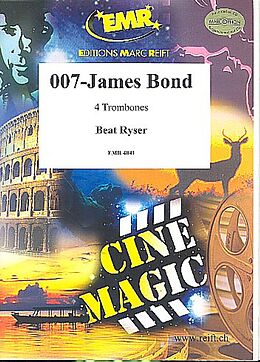  Notenblätter 007 - James Bond for 4 trombones