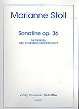 Marianne Stoll Notenblätter Sonatine op.36 für Cembalo