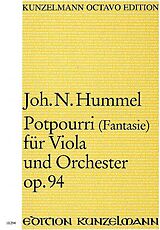 Johann Nepomuk Hummel Notenblätter Potpourri op.94 mit Fantasie