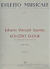 Johann Wenzel Anton Stamitz Notenblätter Konzert D-Dur für Cembalo (Orgel, Klavier) und Orchester