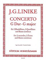 Johann Georg Linike Notenblätter Concerto G-Dur