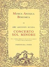 Jiri (Georg) Antonin Benda Notenblätter Konzert g-Moll für Cembalo