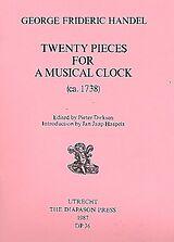 Georg Friedrich Händel Notenblätter 20 pieces for a musical clock