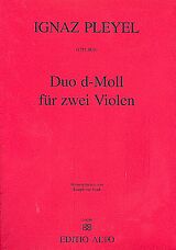 Ignaz Joseph Pleyel Notenblätter Duo d-Moll