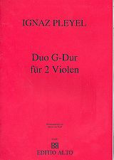 Ignaz Joseph Pleyel Notenblätter Duo G-Dur für 2 Violen