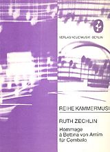 Ruth Zechlin Notenblätter Hommage a Bettina von Arnim