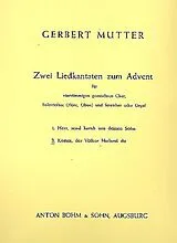 Gerbert Mutter Notenblätter Komm der Völker Heiland du