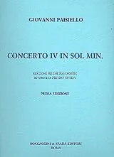 Giovanni Paisiello Notenblätter Concerto sol minore no.4 per cembalo e orchestra