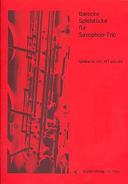  Notenblätter Barocke Spielstücke für Saxophon-Trio