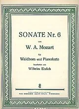 Wolfgang Amadeus Mozart Notenblätter Klaviersonate F-Dur Nr.6