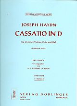 Franz Joseph Haydn Notenblätter Cassatio D-Dur
