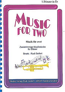  Notenblätter Music for two für 2 Blasinstrumente