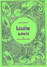 Wilhelm Kienzl Notenblätter Kassation im alten Stil