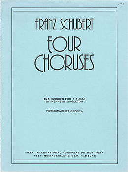 Franz Schubert Notenblätter 4 Choruses