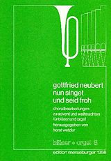 Gottfried Neubert Notenblätter Nun singet und seid froh Choralbearbeitungen