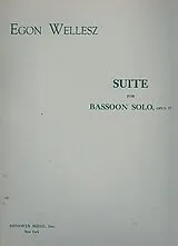 Egon Wellesz Notenblätter Suite op.77
