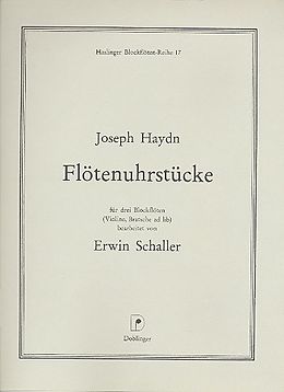 Franz Joseph Haydn Notenblätter Flötenuhrstücke für