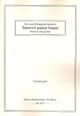 Giovanni Pierluigi Palestrina da Notenblätter Surrexit pastor onus Motette