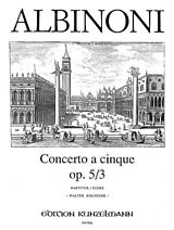 Tomaso Albinoni Notenblätter Concerto à cinque D-Dur op.5,3