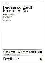 Ferdinando Carulli Notenblätter Konzert A-Dur