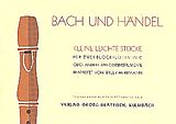  Notenblätter Bach und Händel - Kleine leichte Stücke