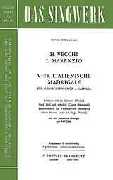  Notenblätter 4 italienische Madrigale
