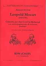 Leopold Mozart Notenblätter Konzert Es-Dur für 2 Hörner