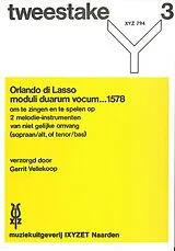Orlando di Lasso Notenblätter Moduli duarum vocum 1578