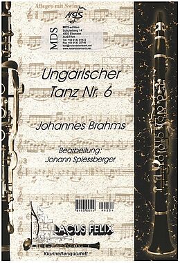 Johannes Brahms Notenblätter Ungarischer Tanz Nr.6