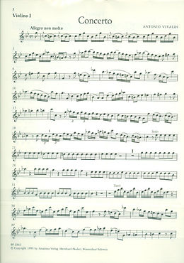 Antonio Vivaldi Notenblätter Concerto c-Moll op.44,19