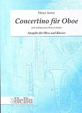 Heinz Arenz Notenblätter Concertino für Oboe und