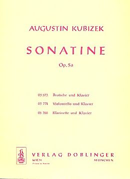 Augustin Kubizek Notenblätter Sonatine op.5a