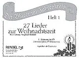  Notenblätter 27 Lieder zur Weihnachtszeit Band 1
