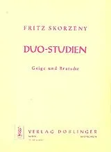 Friedrich Skorzeny Notenblätter Duo-Studien für Violine und Viola