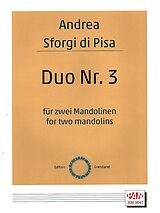 Andrea Sforgi di Pisa Notenblätter Duo Nr.3