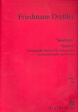 Friedmann Dressler Notenblätter Insekten Zoologische Studien