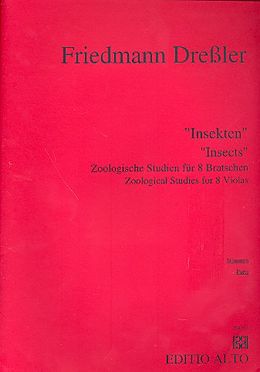 Friedmann Dressler Notenblätter Insekten Zoologische Studien
