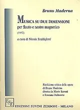 Bruno Maderna Notenblätter Musica su due dimensioni