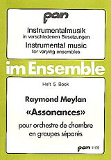 Raymond Meylan Notenblätter Assonances pour orchestre de